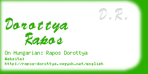 dorottya rapos business card